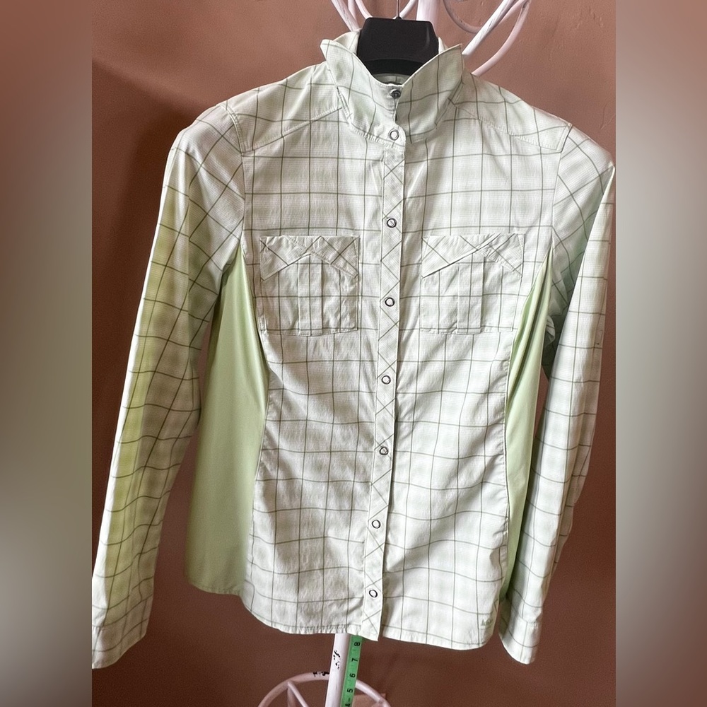 REI Guide Hiking Fishing snap shirt